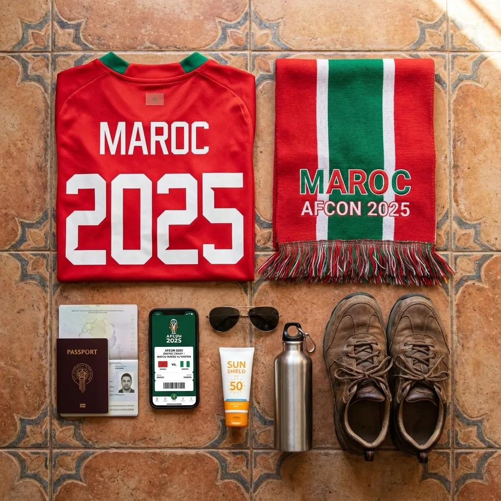 Que mettre dans votre sac pour la CAN 2025 au Maroc ? Les indispensables du jour de match